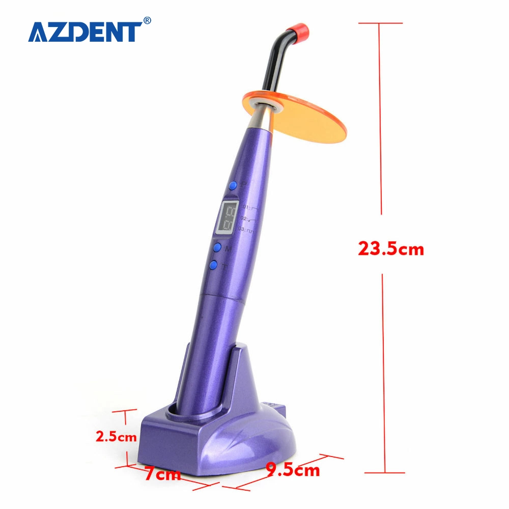 LED Screen Azdent Dental Curing Light with High Quality Plastic Handle