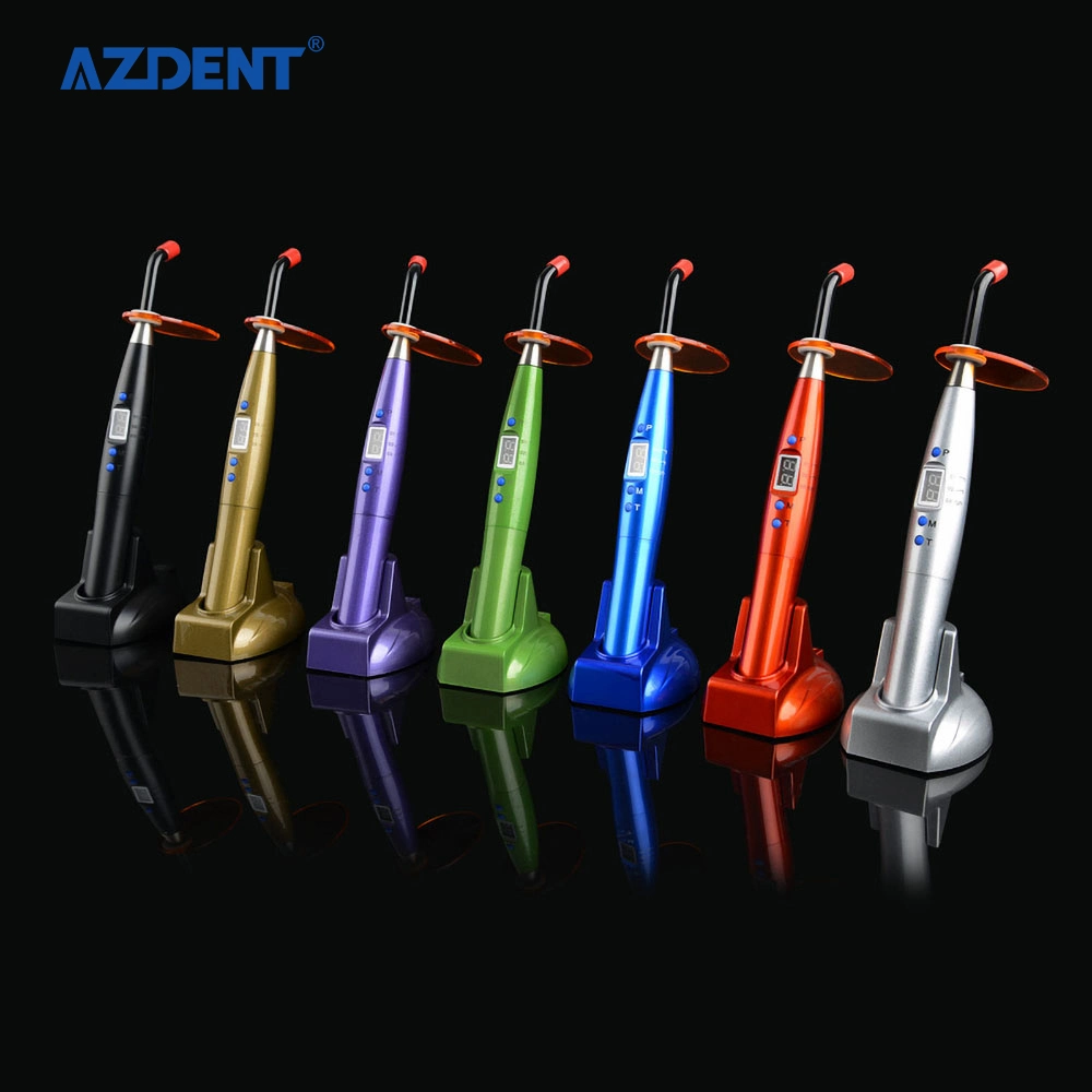 LED Screen Azdent Dental Curing Light with High Quality Plastic Handle