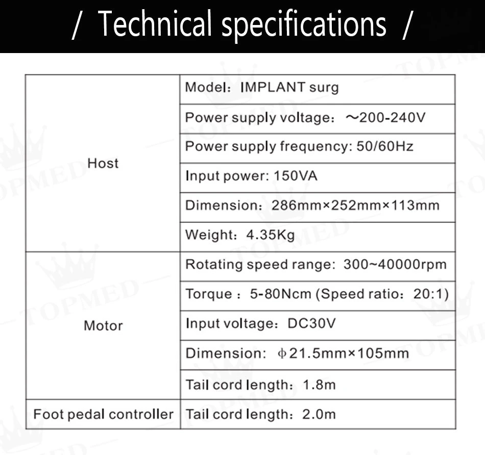 Fiber Optic Surgery Endodontic Treatment Enlarging Root Canal Implant Motor Dental Equipment